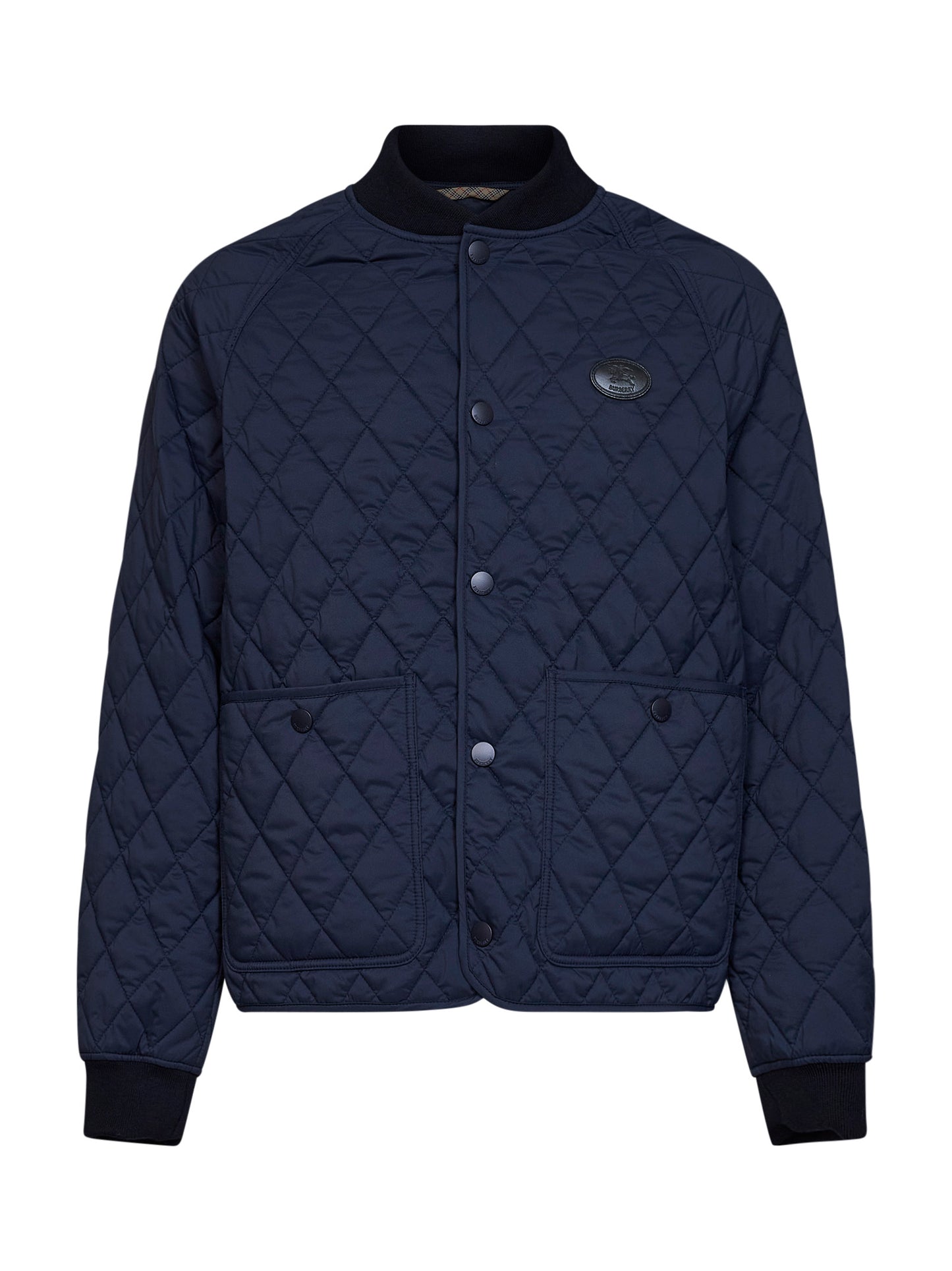 Giacca trapuntata in nylon blu navy