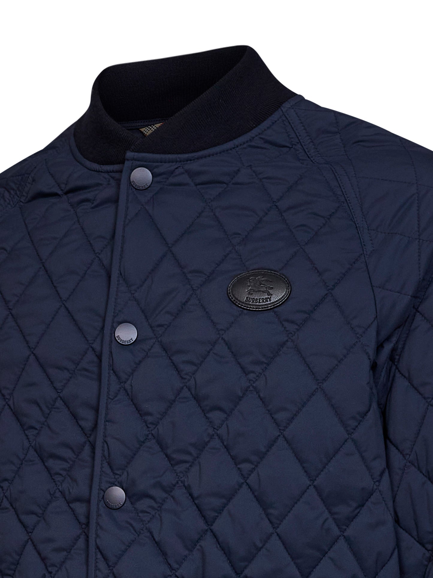 Giacca trapuntata in nylon blu navy