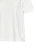 Chalk white cotton T-shirt with Check ties
