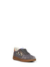 Tower grey and sand beige leather and Check Terrace sneakers