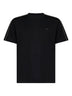 Black cotton T-shirt with Check trims