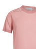 Maglia in lana e seta rosa begonia con pannelli Check