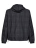 Giacca con cappuccio reversibile Newport Check grigio ferro