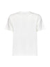 Chalk white cotton T-shirt with Knight Check