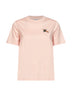 Pink cotton T-shirt with Knight Check
