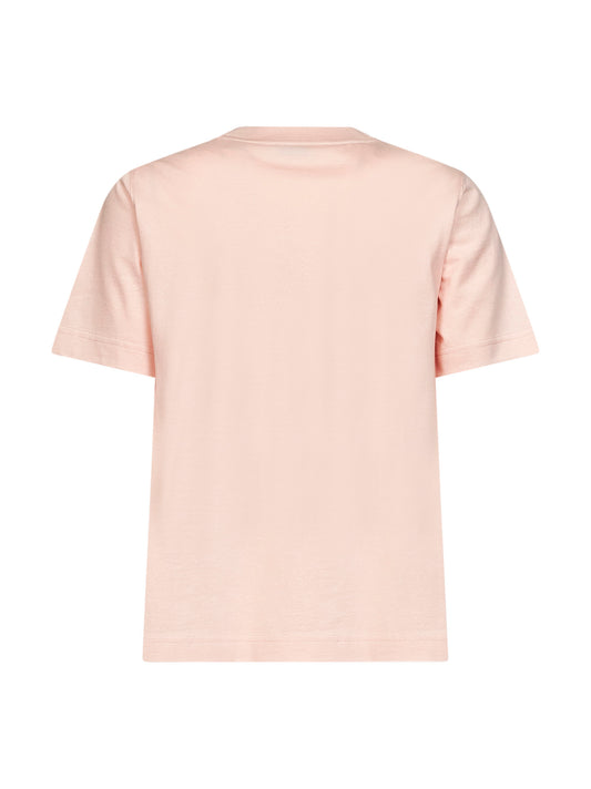 T-shirt in cotone rosa con Knight Check
