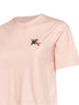 Pink cotton T-shirt with Knight Check