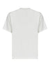 Chalk white cotton Knight Stamp Check T-Shirt