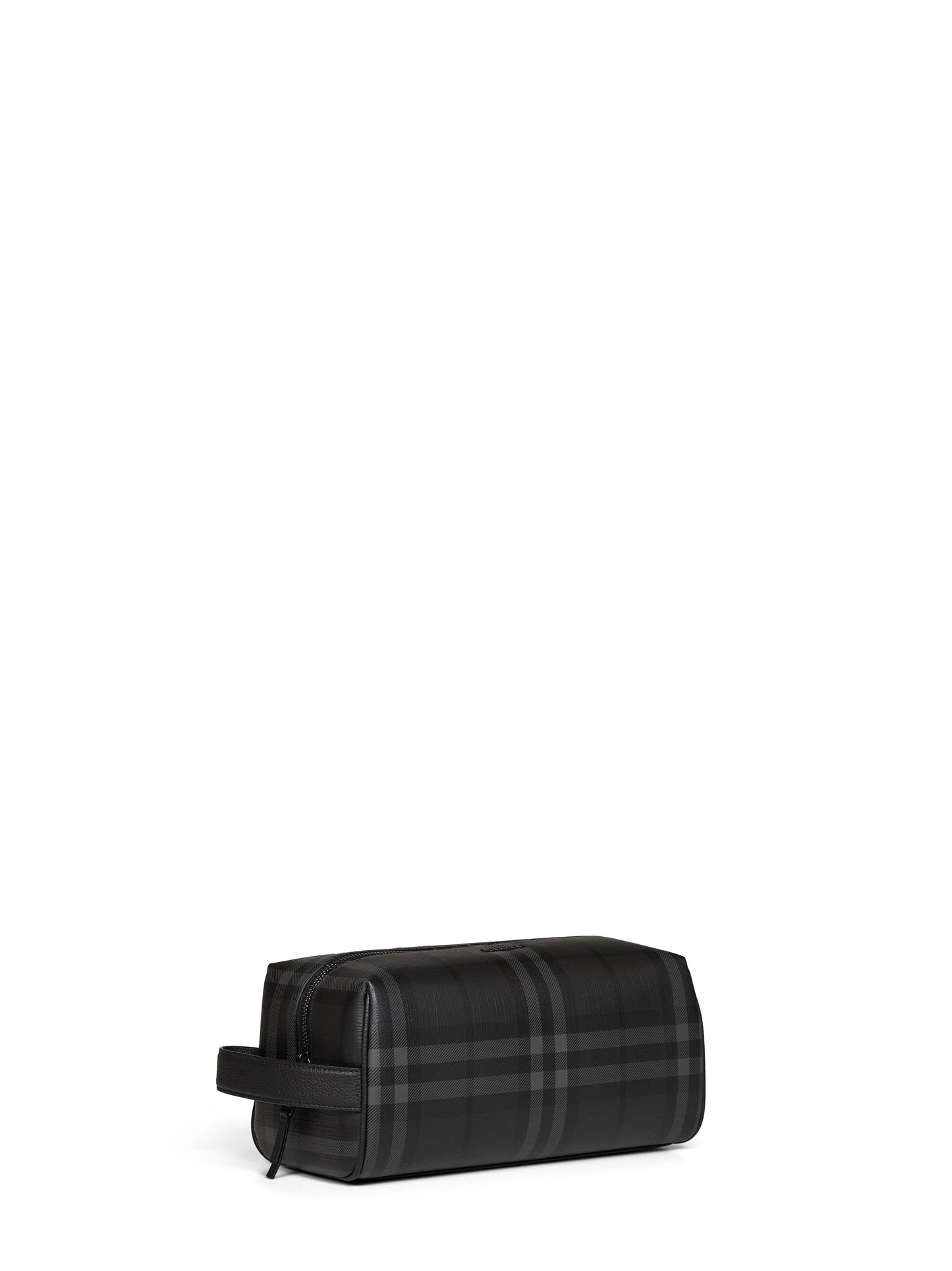 Iron grey City Check travel case