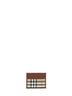 Archive beige Check credit card holder