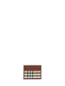 Archive beige Check credit card holder