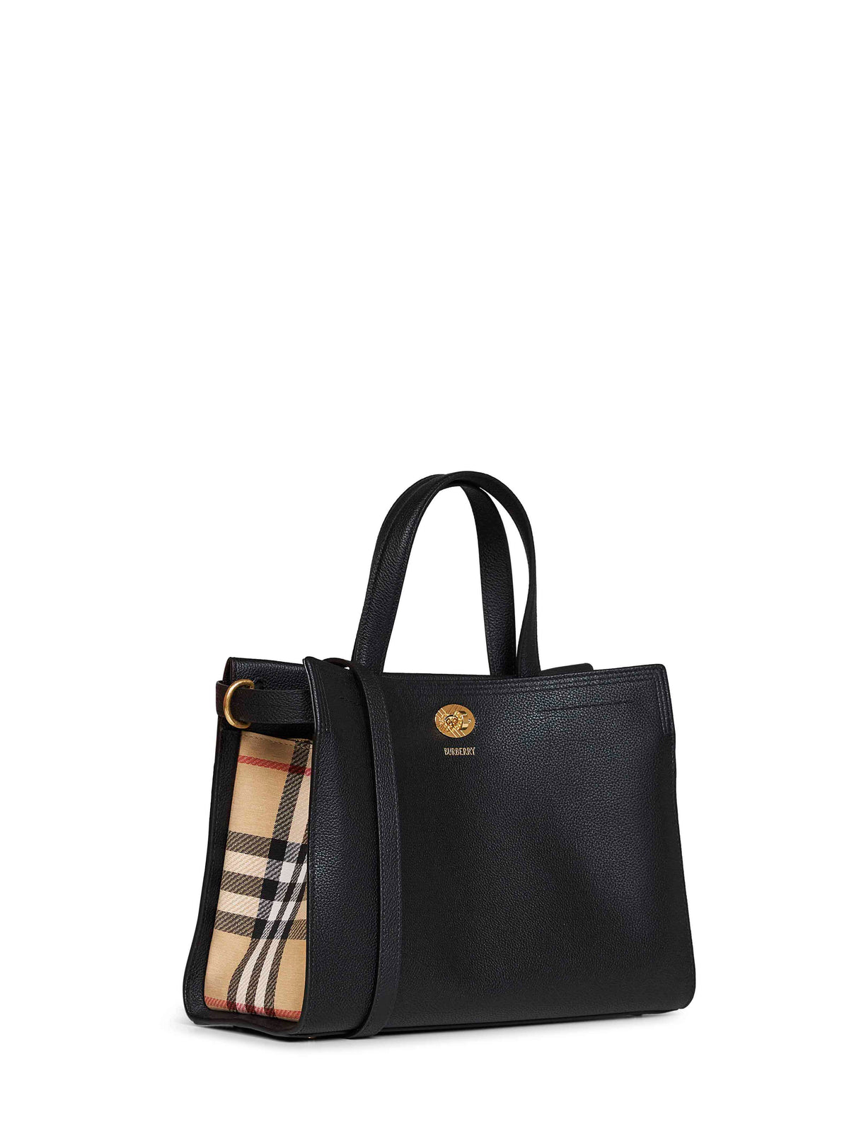 Black Cotswolds Check small tote