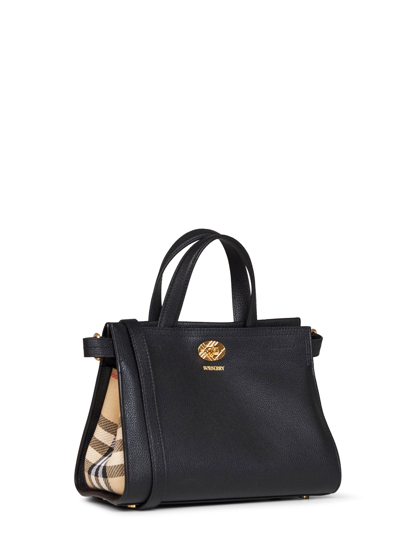 Borsa tote Cotswolds Check mini nera