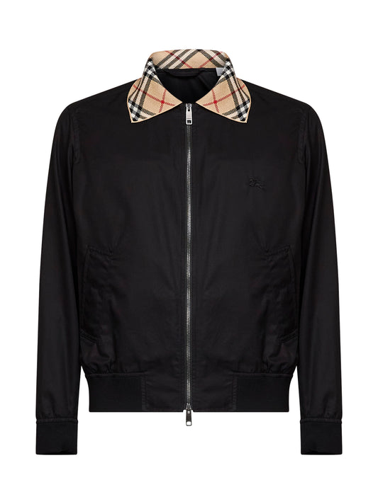 Black gabardine Harrington Glenfields jacket
