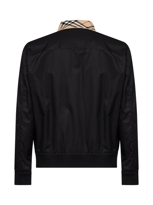 Black gabardine Harrington Glenfields jacket