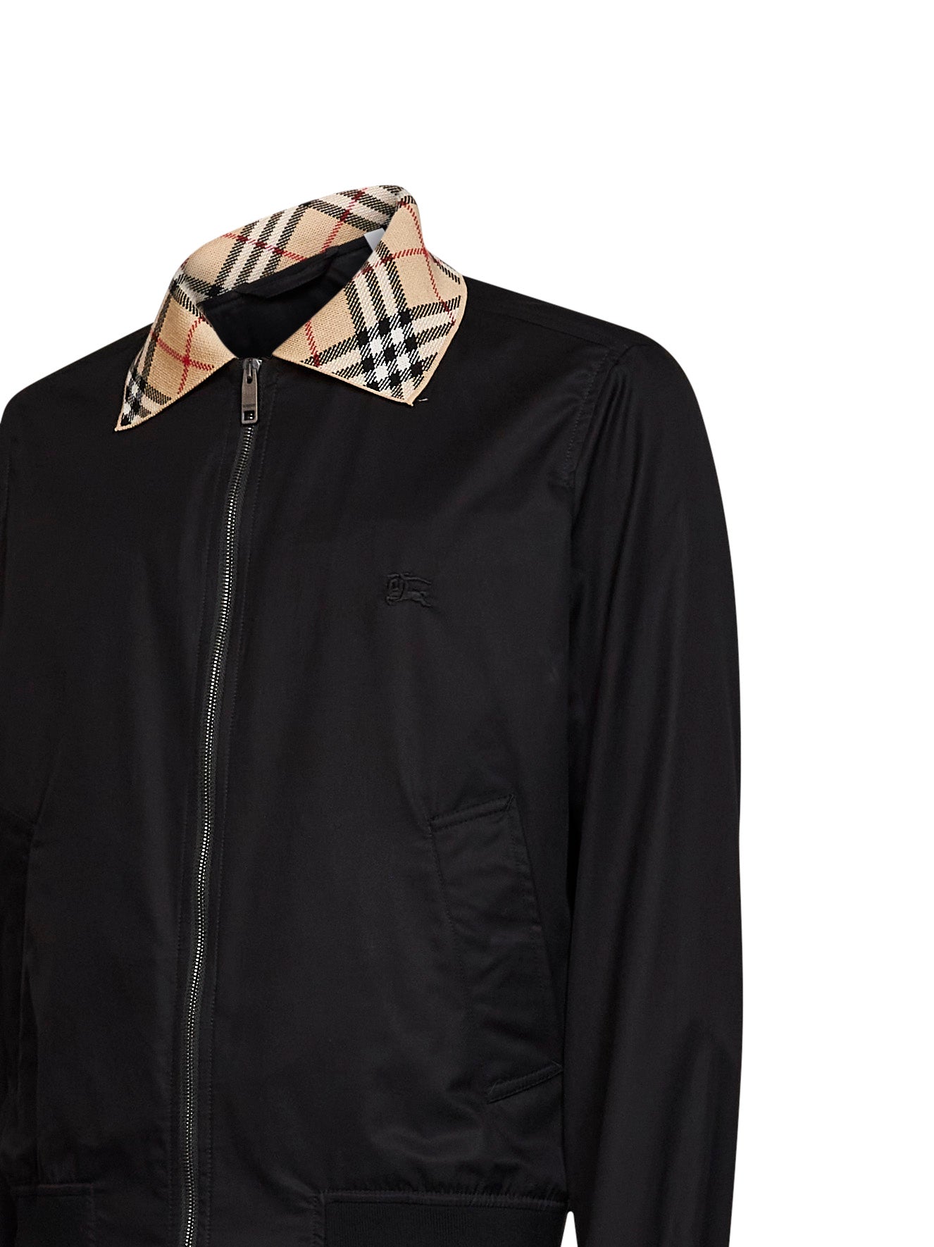 Black gabardine Harrington Glenfields jacket
