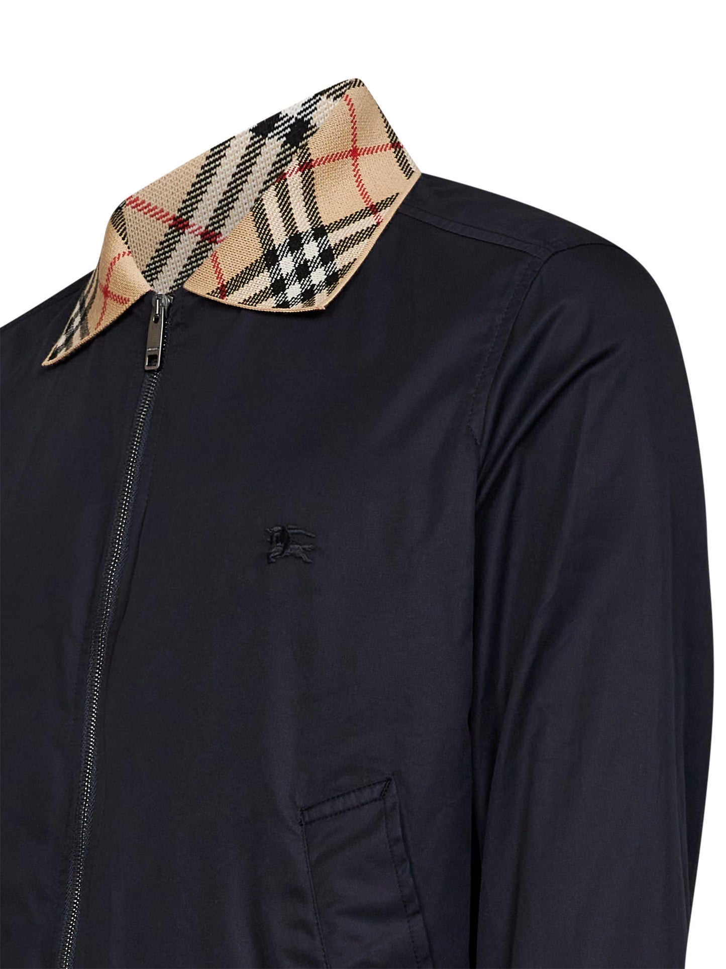 Navy blue gabardine Harrington Glenfields jacket