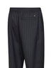 Pantaloni sportivi in lana gessata grigio ferro