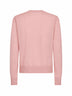 Light pink wool and silk cardigan with pink check panels