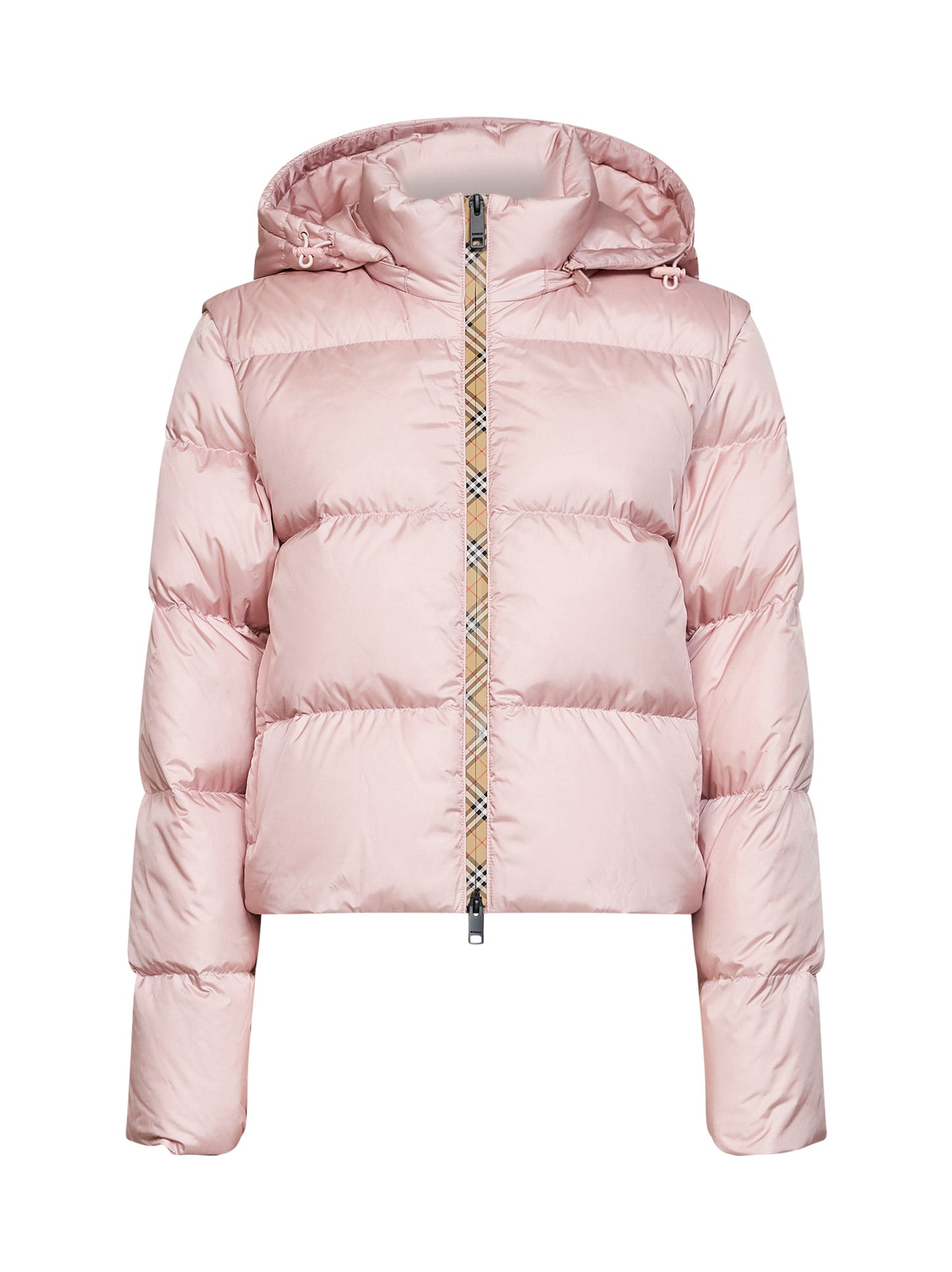 Piumino corto con cappuccio Langdale rosa peonia