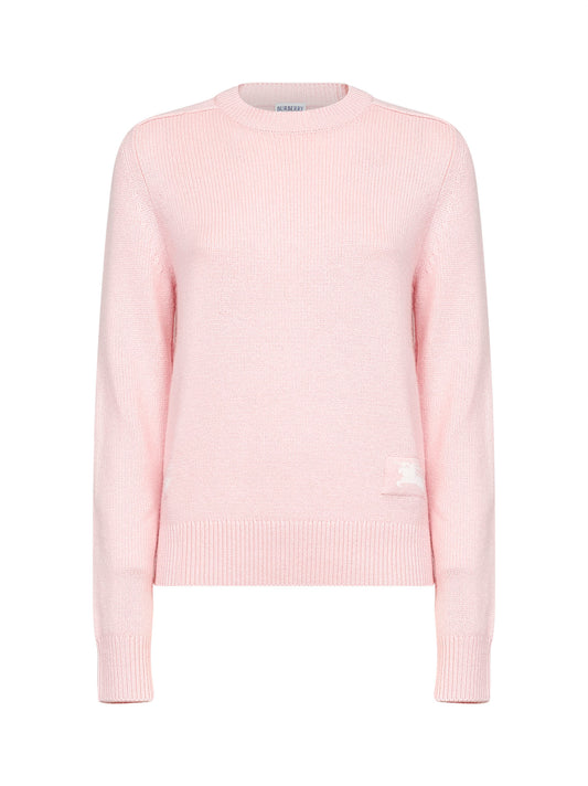 Peony pink cashmere knit sweater