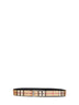 Cintura reversibile Check beige archivio e nero