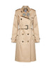 Trench Lakefield lungo in gabardine beige miele
