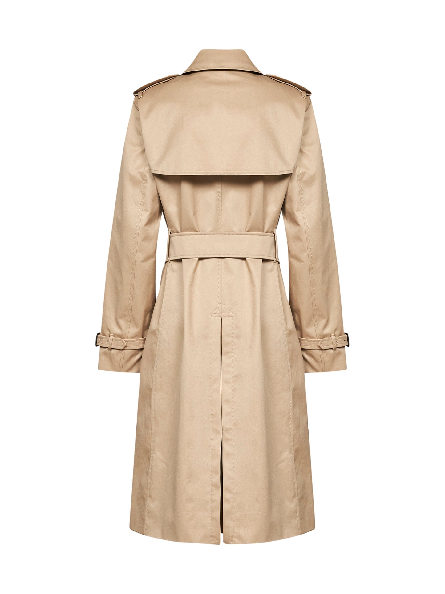 Trench Lakefield lungo in gabardine beige miele