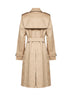 Trench Lakefield lungo in gabardine beige miele