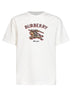 T-shirt in cotone gesso con Knight Check