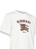 T-shirt in cotone gesso con Knight Check