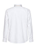 White poplin shirt with Check trim
