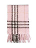 Sciarpa in bouclé di misto lana e alpaca Check rosa