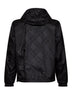 Black Newport Check reversible hooded jacket