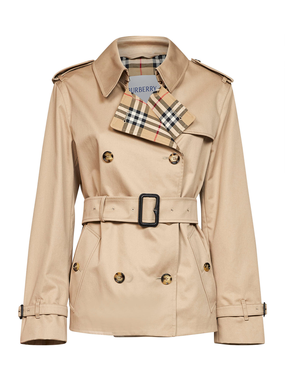 Honey beige gabardine Lakefield trench coat