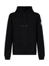Felpa con cappuccio Huron in cotone nero