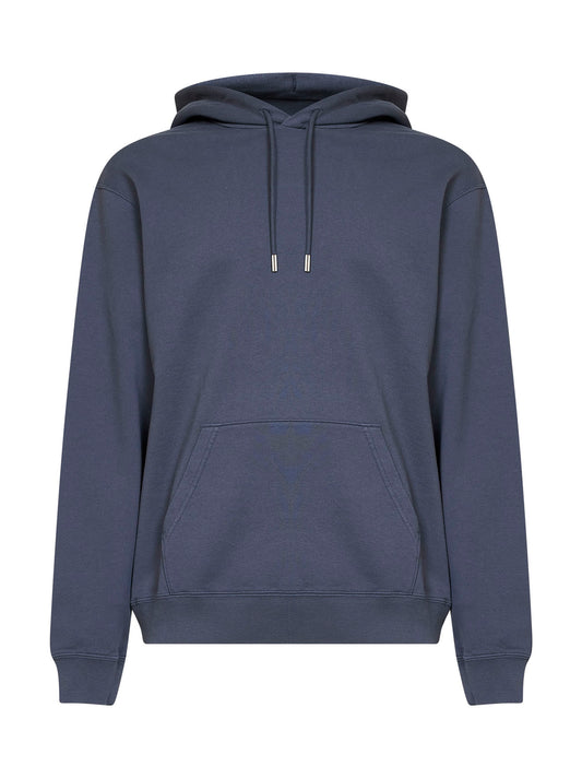 Felpa con cappuccio Huron in cotone blu