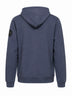 Felpa con cappuccio Huron in cotone blu