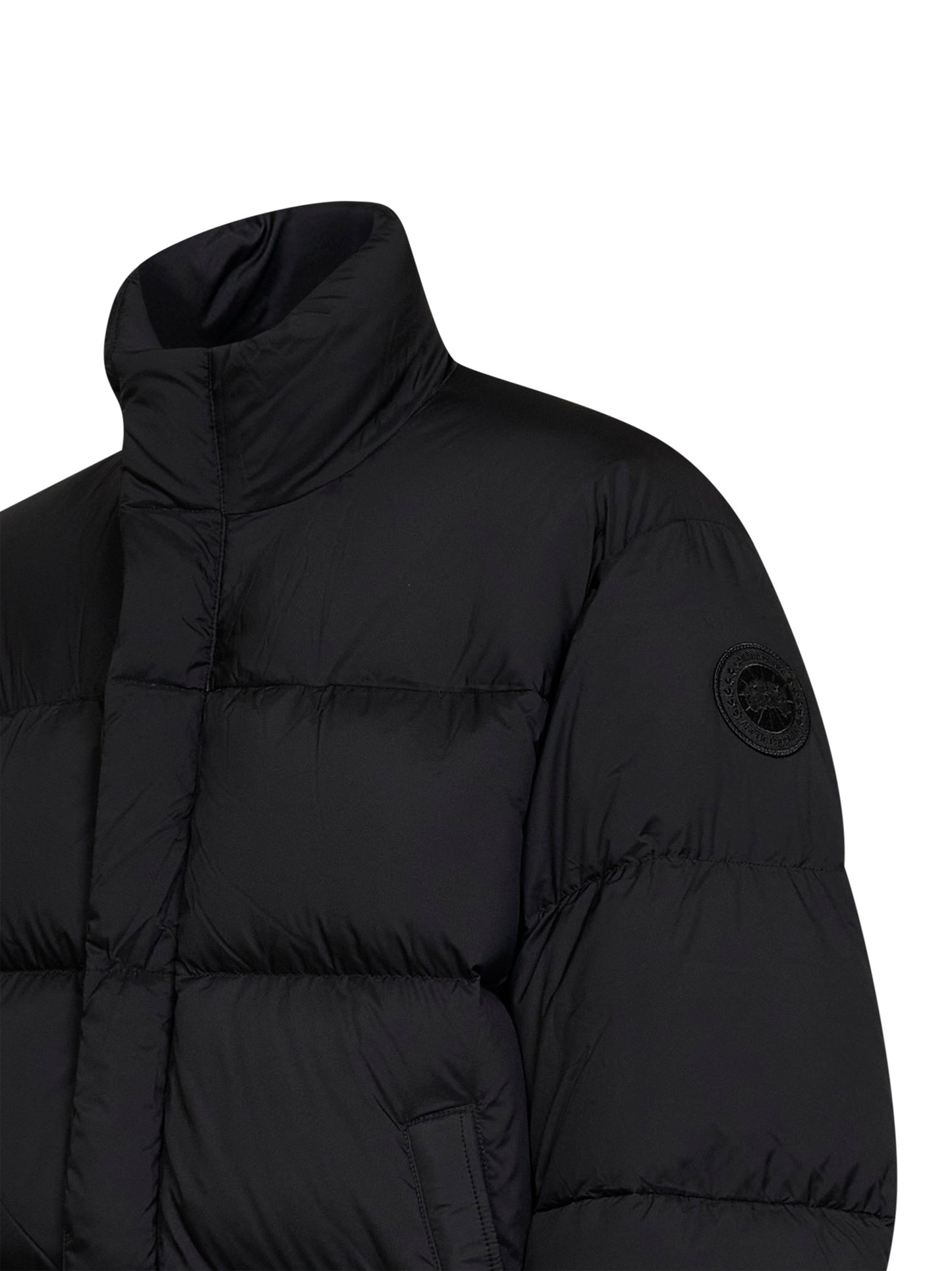 Black Lawrence nylon padded jacket