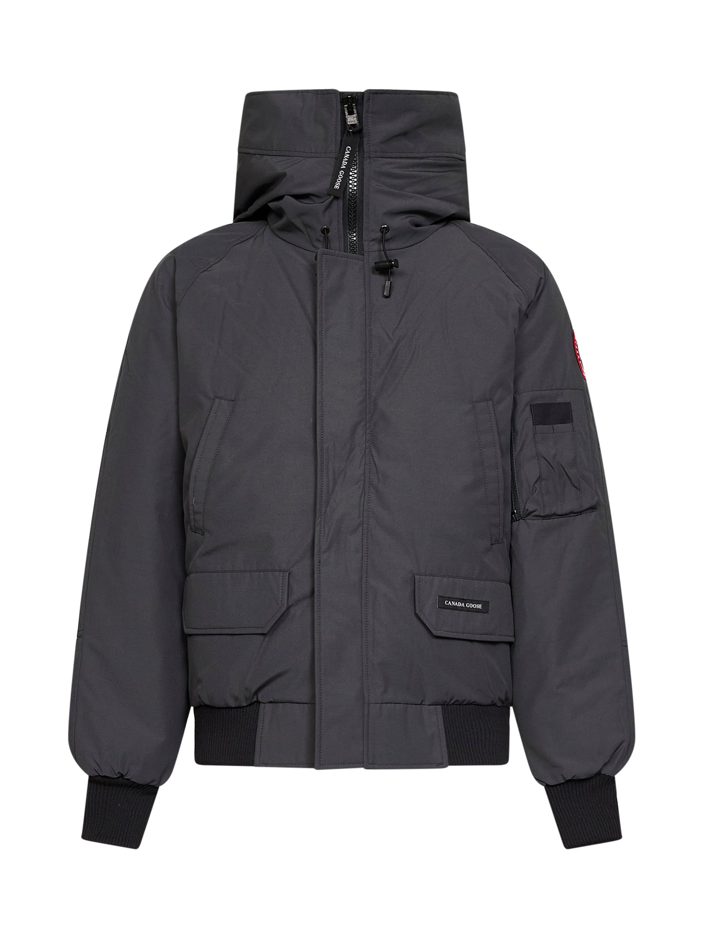 Grey Chilliwack hooded bomber jacket