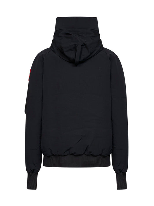 Black Chilliwack hooded bomber jacket