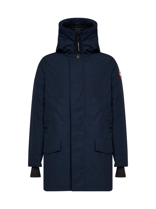 Parka con cappuccio Langford in blu