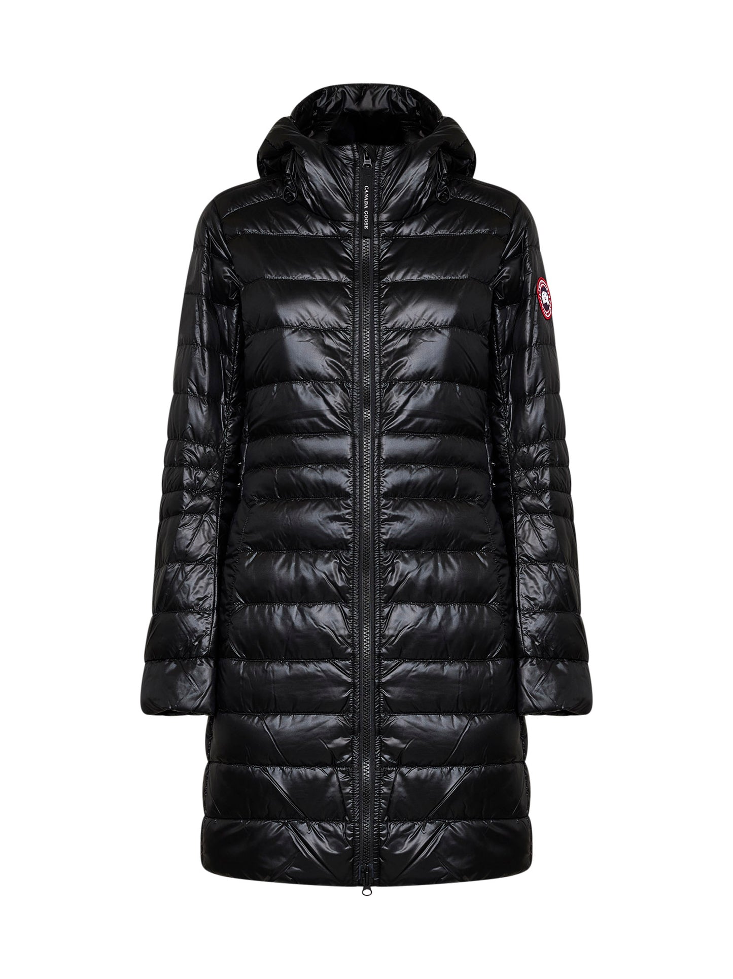 Piumino lungo imbottito Cypress in nylon nero