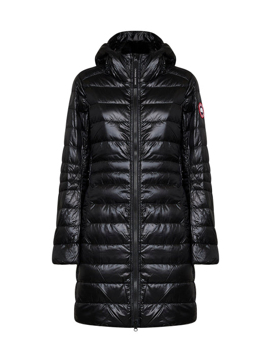 Piumino lungo imbottito Cypress in nylon nero