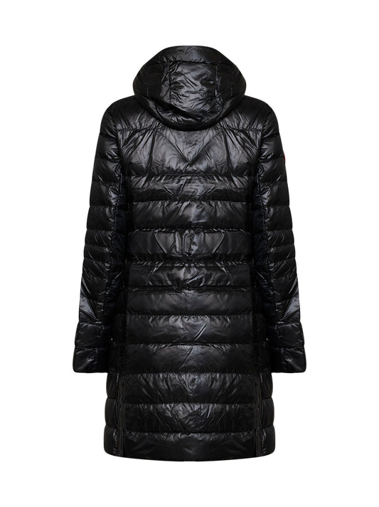Piumino lungo imbottito Cypress in nylon nero