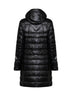 Piumino lungo imbottito Cypress in nylon nero