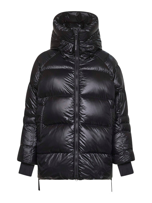 Giacca imbottita con cappuccio Cypress nera