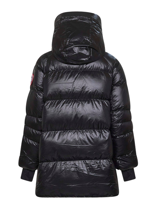 Giacca imbottita con cappuccio Cypress nera