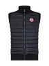 Black HyBridge knit sleeveless jacket
