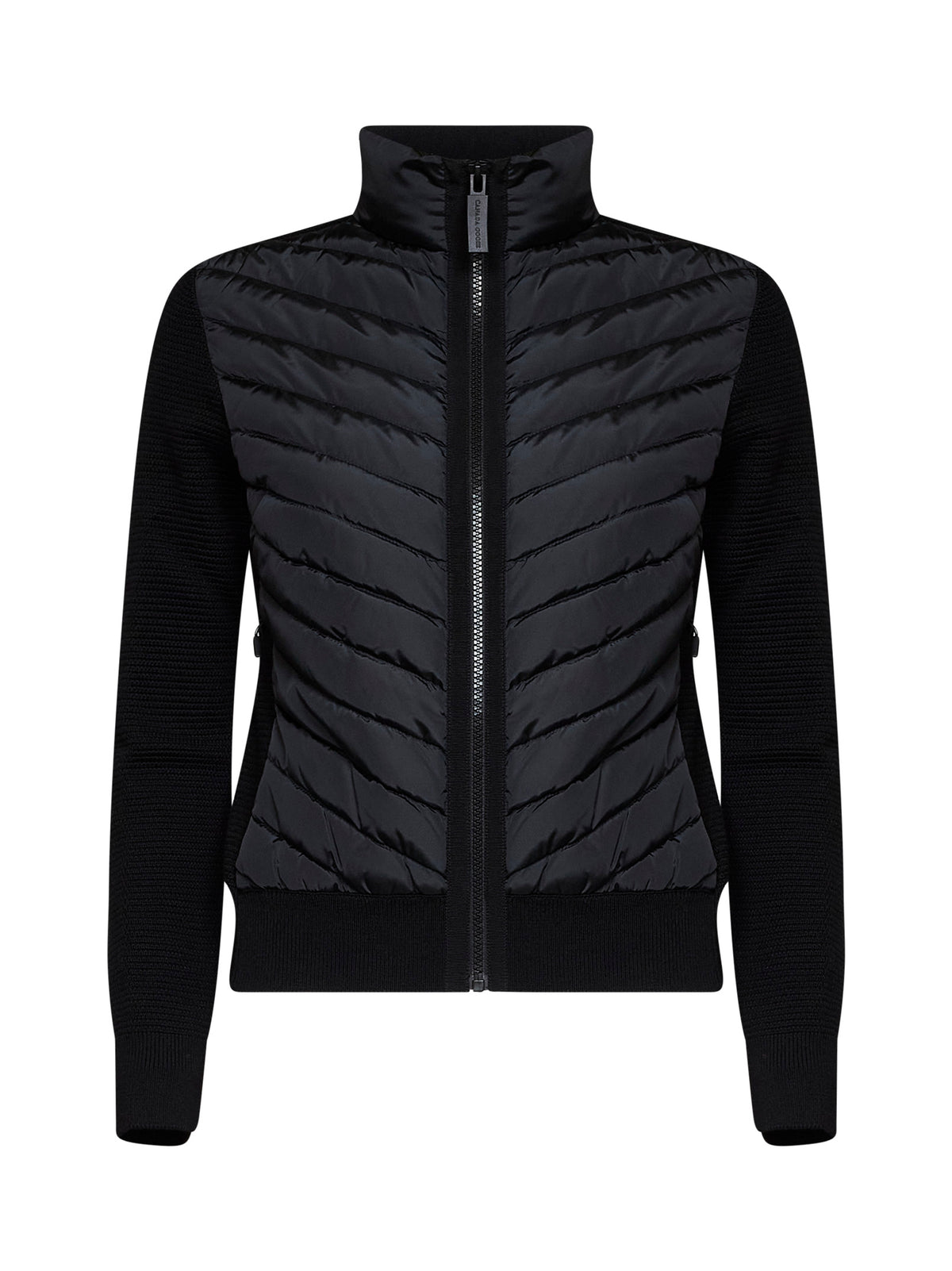 Black HyBridge knitted jacket